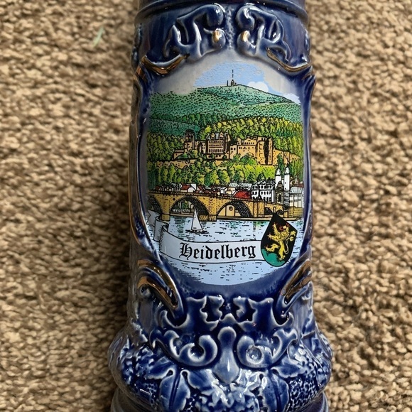 Heidelberg Ceramic 95% Zinn Made in Germany Stein - Picture 2 of 11